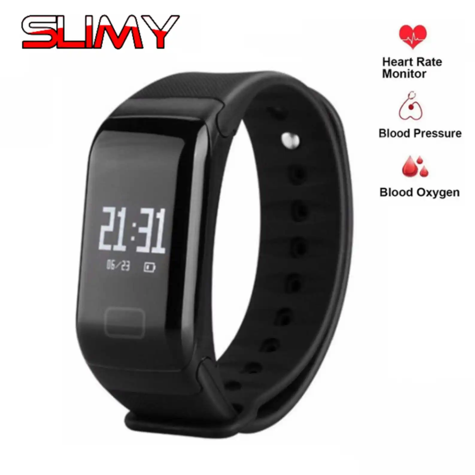 

Slimy F1 Smart Bracelet Pedometer Smart Band Heart Rate Monitor Smart Watches Blood Pressure Measurement Pulse Smart Wristband