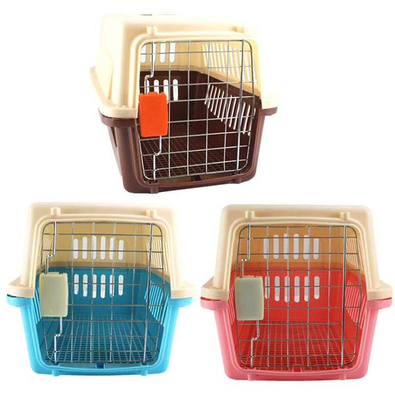 Переносная переноска для собак/кошек из АБС-пластика, переносная клетка для домашних животных, переносная коробка для домашних животных, сумка для собак, прогулочная клетка для покупок
