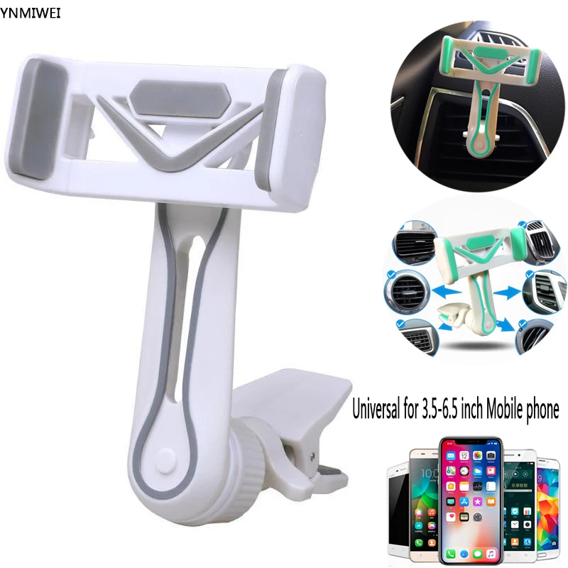 

Mobile phone Holder Car air vent mount Support 3.5-6.5 inch Stretching Bracket For iphone 7 xiaomi-redmi car phone mount holder