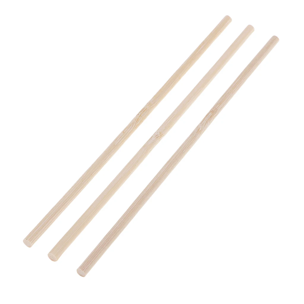 Round Blank Unfinished Bamboo Wood Wooden Lolly Lollipop Stick Dowel Rod Pole for Woodcraft Hobbies DIY Craft