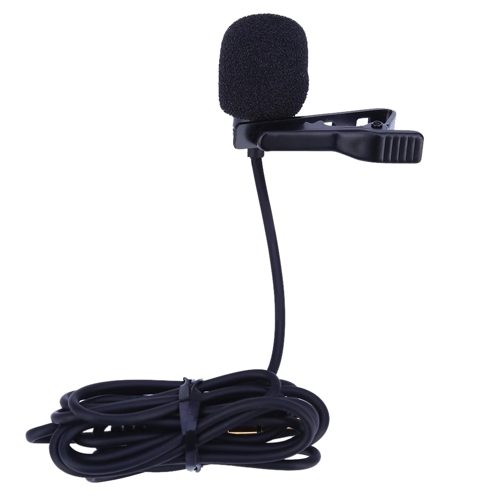 

Mini Clip-on Omni-directional Condenser Mic Lavalier Microphone with Wind Muff for GoPro HERO 3