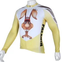 PALADIN "3D Кролик" мужская с длинным рукавом Велоспорт Джерси велосипед рубашка велосипедная одежда