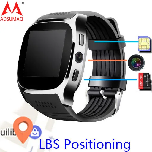 

M26 T8 smart watch bluetooth MTK6261D LBS base positioning camera supports SIM card wireless call answer phone
