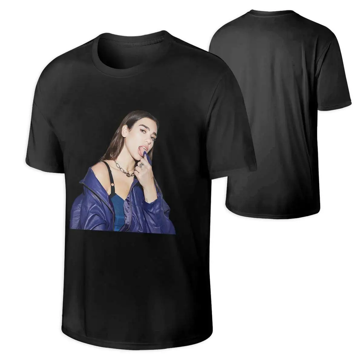 

Mens DUA Lipa Fashionable Music Band Fans Short Sleeves T Shirts Gift