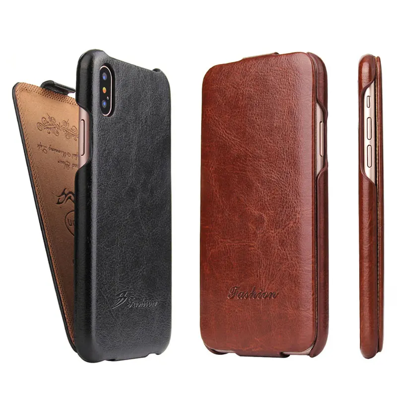 

Luxury Business Case for Apple IPhone XS Max XR X Phone Case Vertical Flip Case Cover for IPhone 7 8 X XS XR MAX Leather Shell