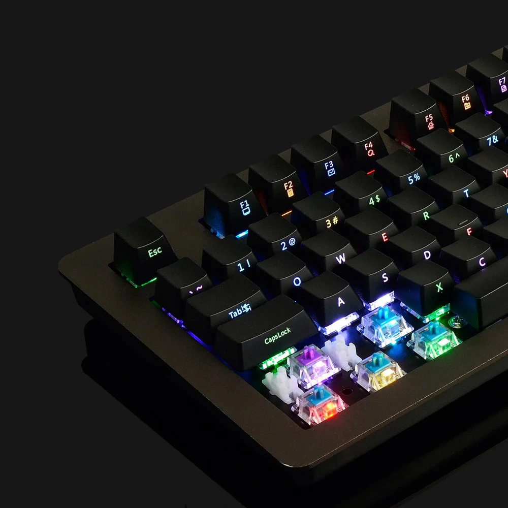 НОВЫЙ AJAZZ AK60 NKRO механическая клавиатура с 110 ключей RGB Подсветка Plug And Play ABS