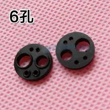 1 шт. Стоматологическое 6 круглое отверстие черные инструменты мобильный стоматологический телефон зубные шесть отверстий резиновая подушка хвост прокладка уплотнительное кольцо