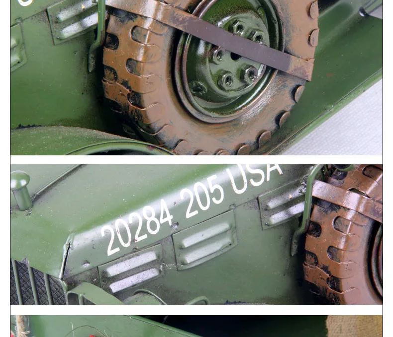 Масштабная модель военной техники винтажная модель военной машины ЗЕЛЕНЫЙ 665 кованые изделия, подарки, деловые подарки