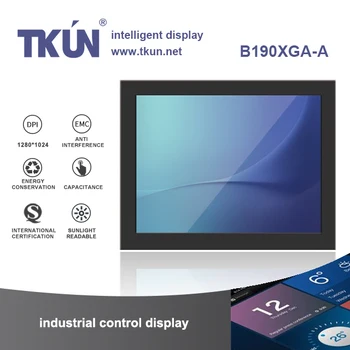 

TKUN 19 inch Capacitance Highlight 1280*1024 industrial displays Ten finger touch Outdoor sunshine Can Visible B190XGA-A