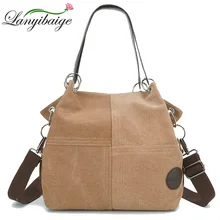 Bolso de lona Vintage para mujer, bolsas de mensajero de hombro para mujer, bolsos de mano informales de gran capacidad para mujer, novedad de 2019