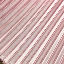 2 м 150 см 59.0" Ширина розовый в полоску Satin accordion Pleated ткань платья Юбки материал mm302