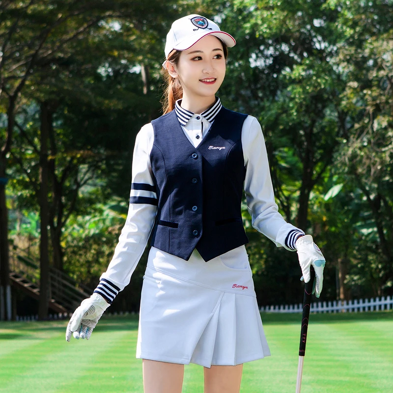 

Brand Clothing Golf Apparel Women's Short Vest Jacket Sleeveless Warm Ms Vest Sports Nylon Ball Clothes Spring Summe New Wear