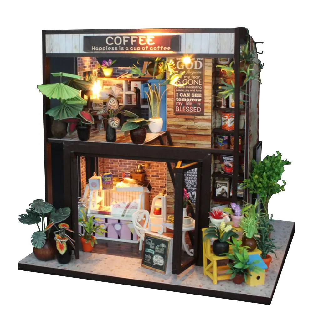 

Coffee Shop DIY House DIY Coffee Shop DIY Flash Toy Handmade