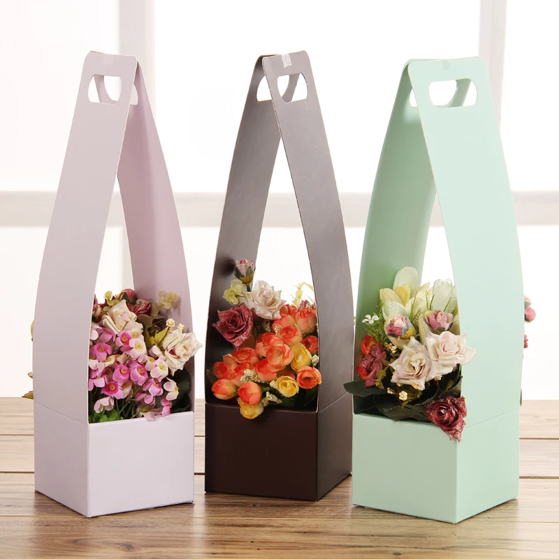 Buy Handmade flower baskets flowers packaging gift
