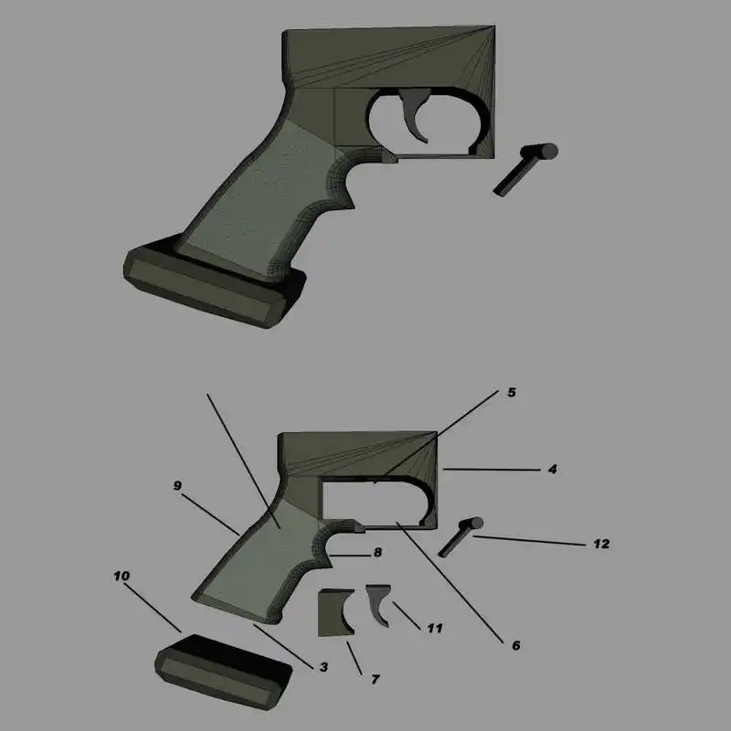 DIY 1: 1Cheytac M200 интервенция снайперская винтовка Бумажная модель Сборка ручной работы 3D игра-головоломка детская игрушка