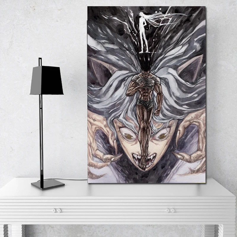 

Hunters Ч Hunters Gon Death Canvas Painting Prints Living Room Home Decor Modern Wall Art Oil Painting Salon Pictures Framework