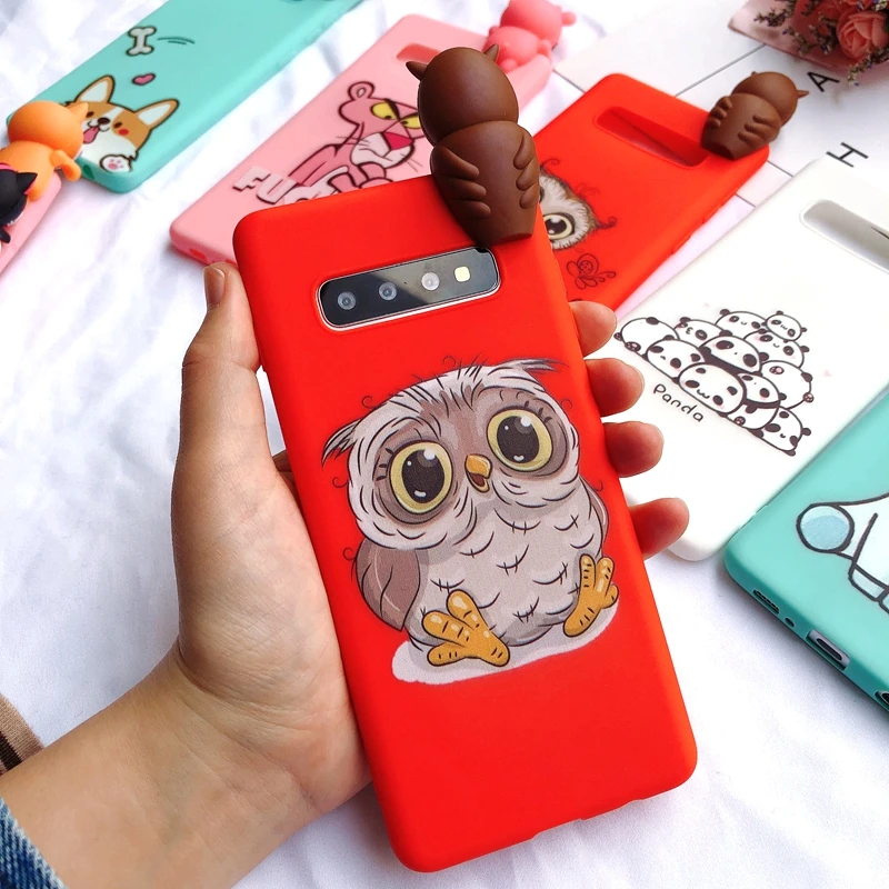 S8 S9 S10 плюс чехол Etui samsung Galaxy S10 S10E чехол 3D Kawaii силиконовый чехол для Coque samsung S8 S9 S10 плюс S7 Edge чехол - Цвет: 10