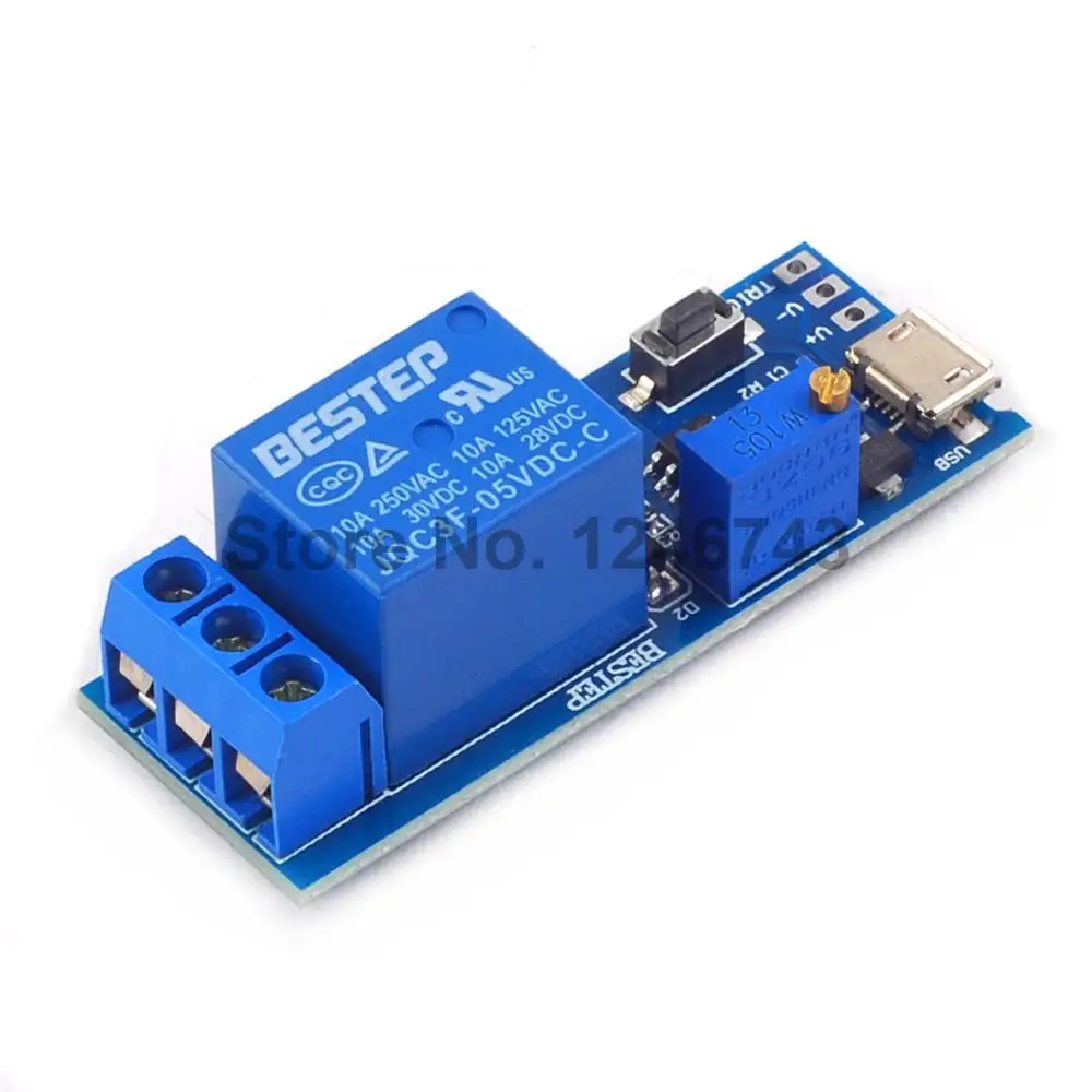1PCS 5V-30V Wide Voltage Trigger Delay Relay Module Delay Conduction Switch Timer Module