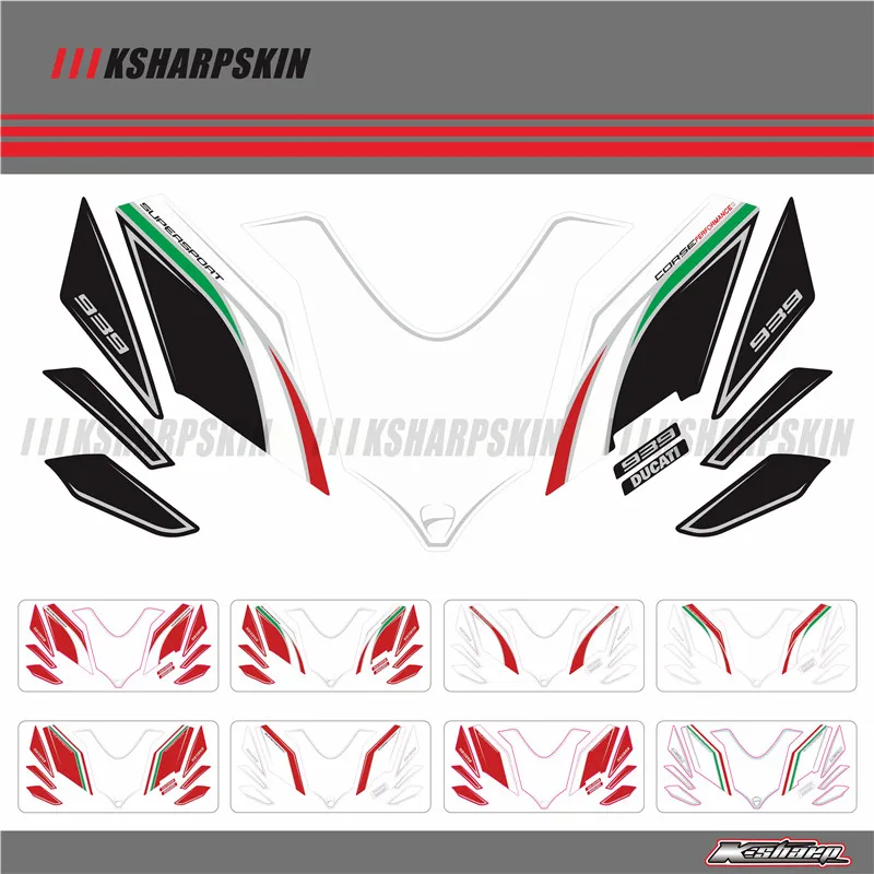 Передняя обтекатель двигателя цифровая доска 3D защитный гель для Ducati Supersport 939 16