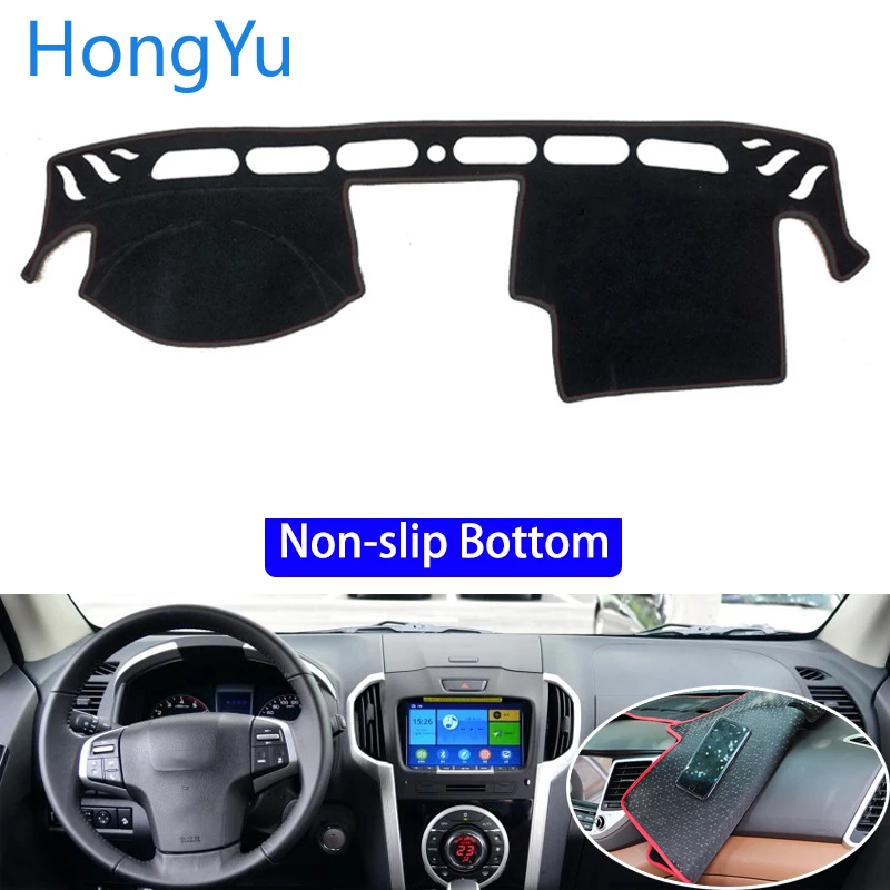 

For Isuzu mu-x D-MAX 2015 - 2019 Car Styling Non-Slip Bottom Covers Dashmat Dash Mat Sun Shade Dashboard Cover Capter