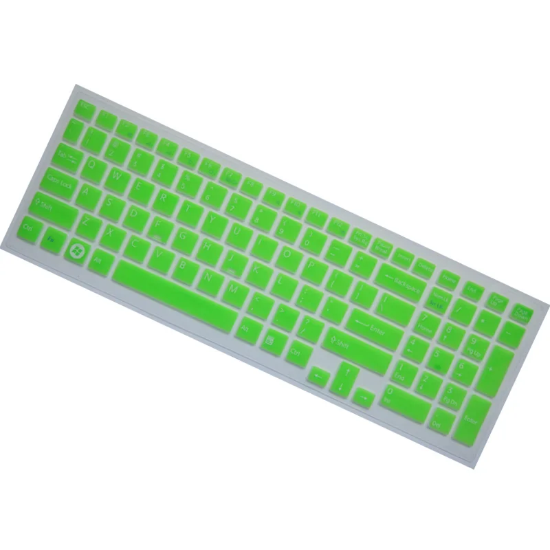 Для sony VAIO VPC-EH серии EH1Z1E/B EH1M1E/W EH14FM/B EH17FG/L EH1S1E/B EH25FM 15 15,5 дюймов Чехол для клавиатуры ноутбука протектор - Цвет: Green