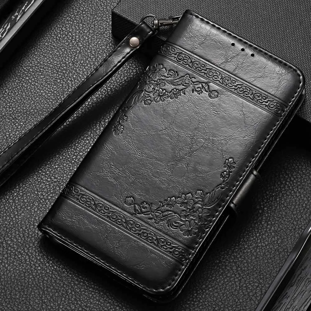 J120 чехол бумажник чехол для samsung J1 mini prime J2 prime Core A6 A7 A8 звезда A9 J3 J4 J5 J6 J7 S3 S4 цветочный чехол - Цвет: Y Black