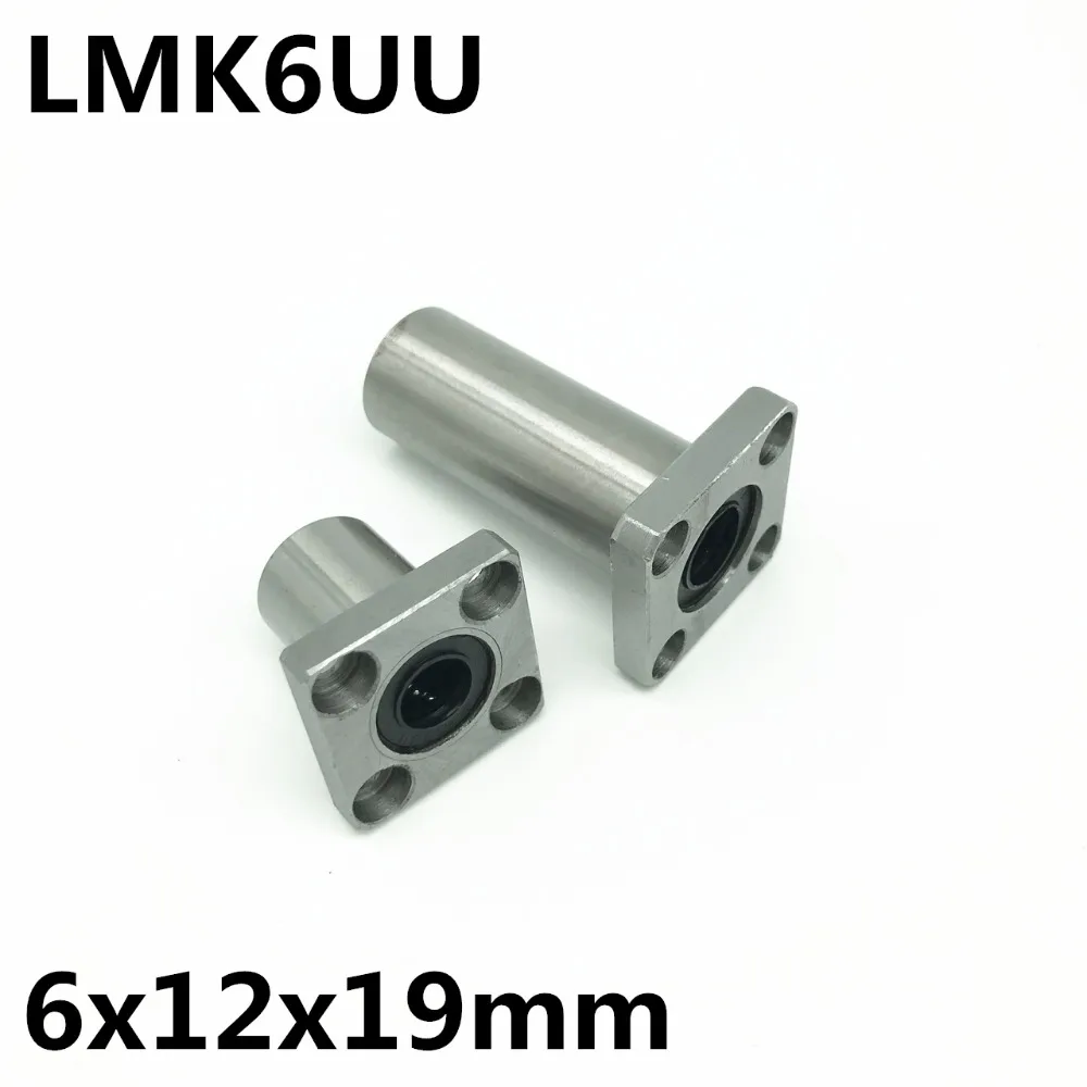 2pcs LMK6UU For 6mm Shaft Linear Bearing Square Flange Ball Bearing 2pcs-lmk6uu-for-6mm-shaft-linear-bearing-square-flange-ball-bearing