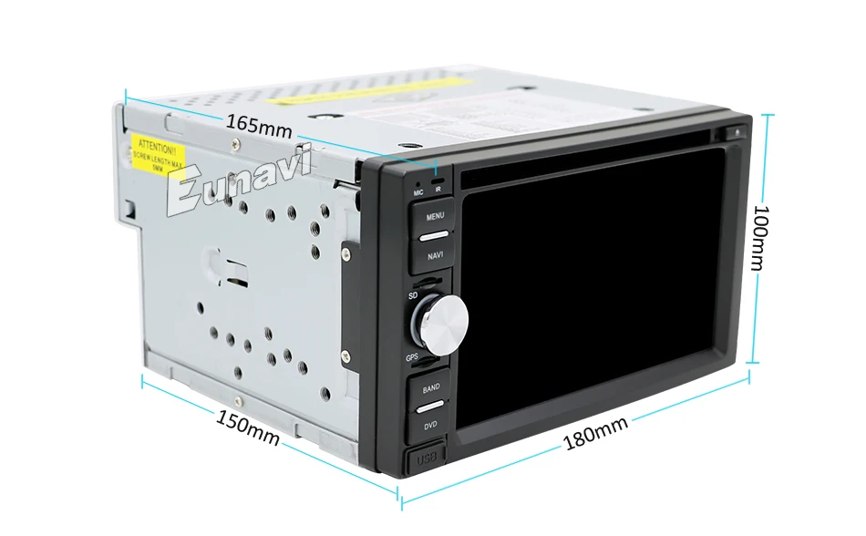 Best Eunavi Double 2 Din Car PC DVD player for universal with GPS Navigation MP3 Radio RDS Video country map Bluetooth Mp4 car sterto 19