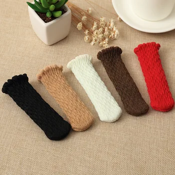 

4pcs Chair Cap Stretch Elastic Leg Covers for Furniture Solid Floor Protector Knitting Socks