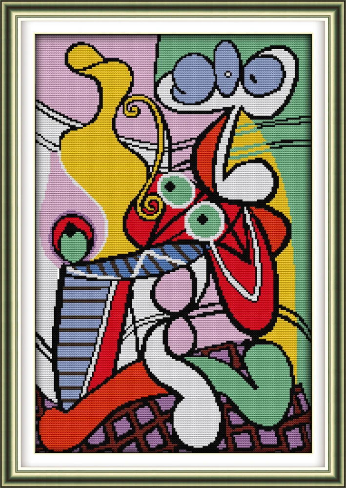 Набор для вышивки крестиком Picasso's still life 14ct 11ct холстом ручная работа сделай