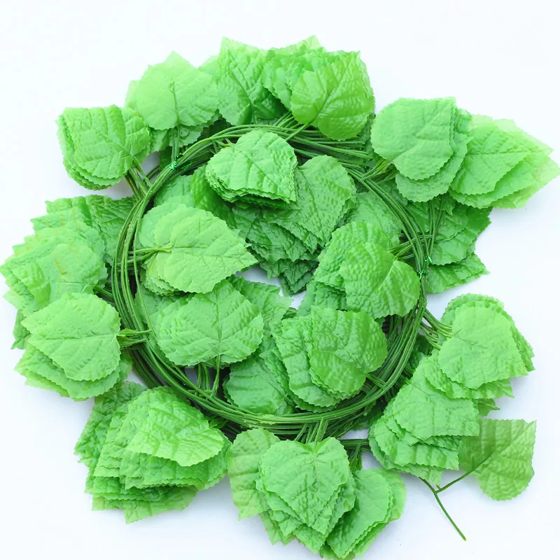 

Decorative Plastic Flowers Simulate Leaf Pseudofolia, Rattan, Green Leaf, Vine, Indoor Artificial Flowers