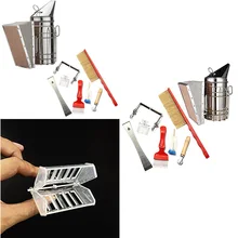 8 шт./компл. Пчеловодство дымарь для пчелиных ульев тепловой защиты скребок Вилка Королева зажимы мед аксессуары пчела инструменты для хранения