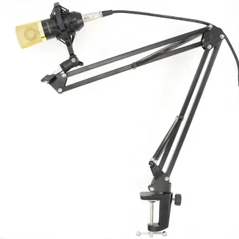 

High Quality Professional 3.5mm Wired BM700 Condenser Sound Recording Microphone with Shock Mount for Radio Braodcasting