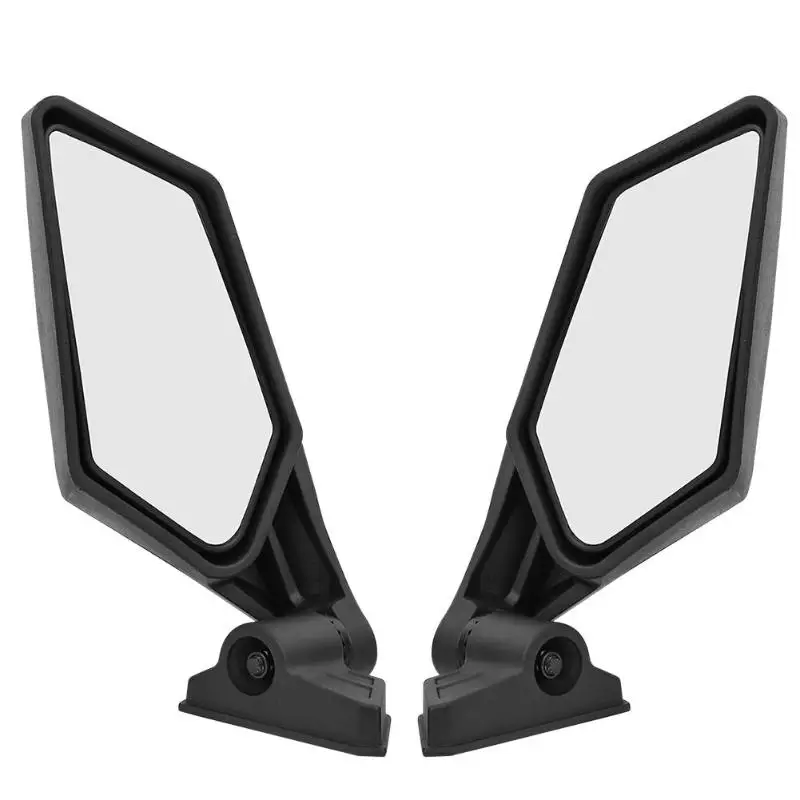 2pcs Rear View Mirrors Adjustable Black Shock Proof Racing UTV Side