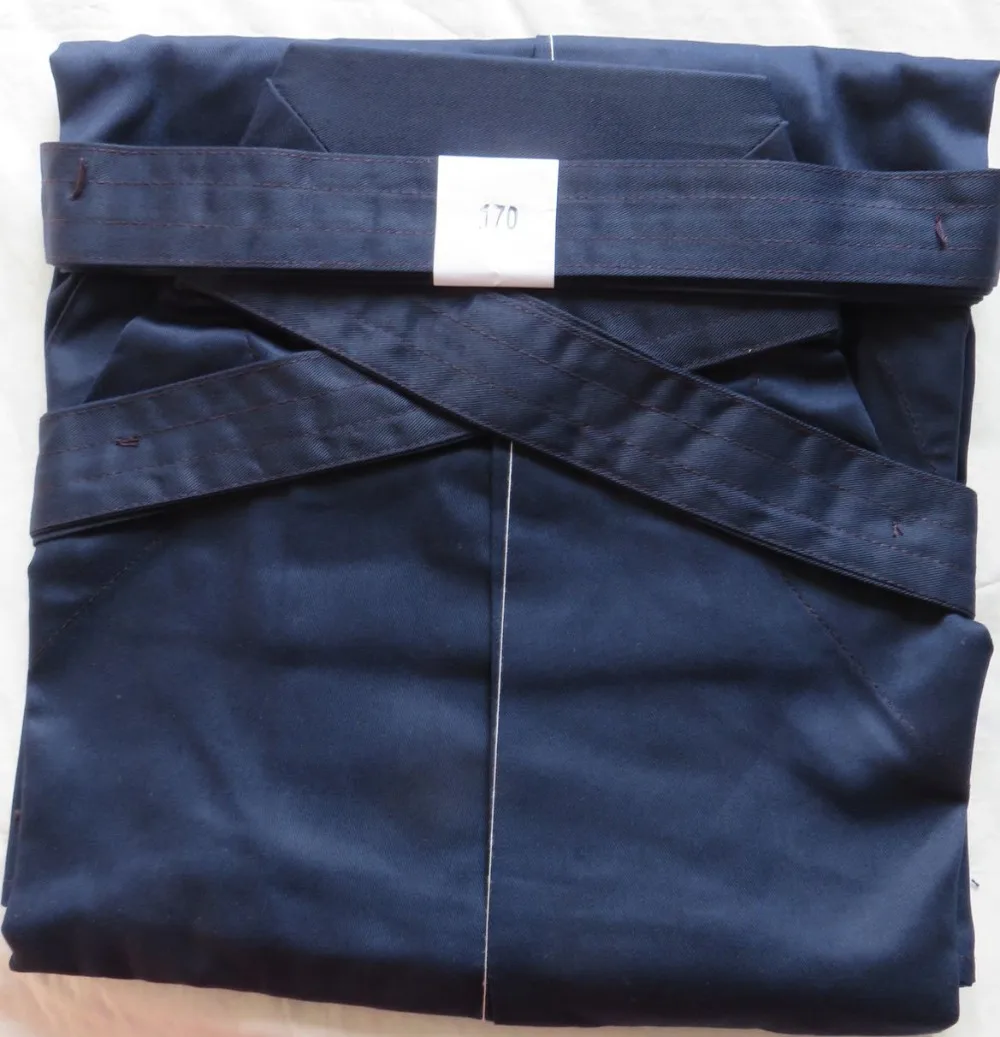 

UNISEX kendo hakama hapkido pants kung fu kendo uniform dark blue