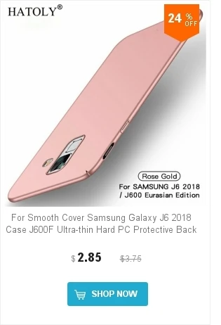 HATOLY чехол для samsung Galaxy J6 чехол J600f/ds армированный Силиконовый прочный жесткий пластиковый чехол s для samsung J6 Версия ЕС