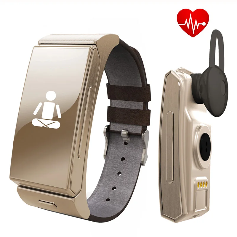 

Original Uwatch U20 Umini Smart Bracelet watch Earphone / headset MTK2502 Heart Rate Monitor Bluetooth Fitness Tracker P10