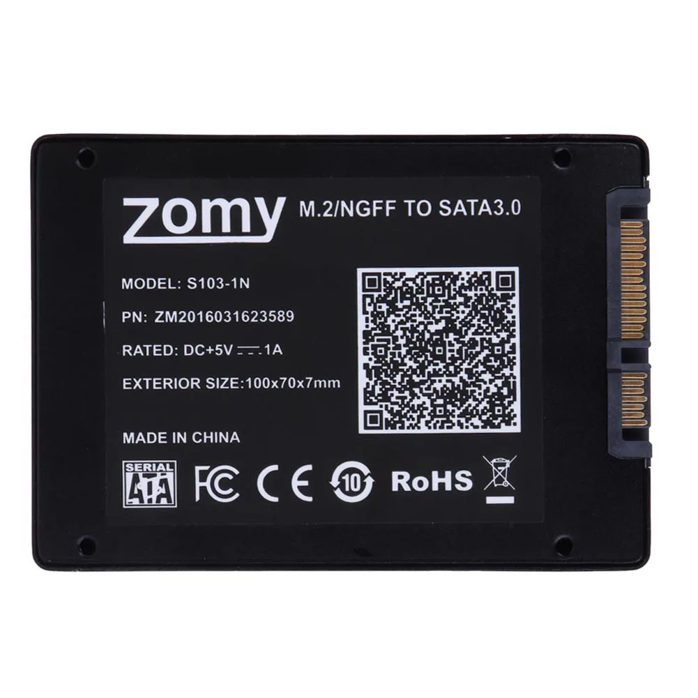 B Ключ M.2 NGFF SSD 2," SATA конвертер адаптер карты для 2230/2242/2260/2280 SSD коробка с металлической чехол NGFF M.2 адаптер