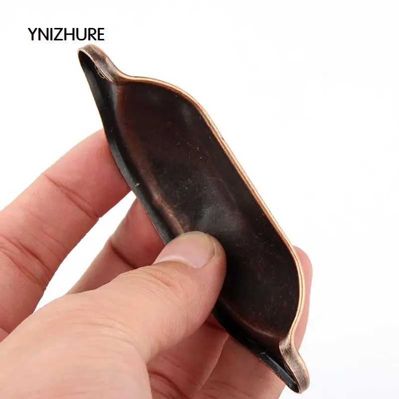 YINZHURE 10pcs 33*98mm Retro metal kitchen drawer door handle furniture knob knob hardware cabinet antique bronze shell handle