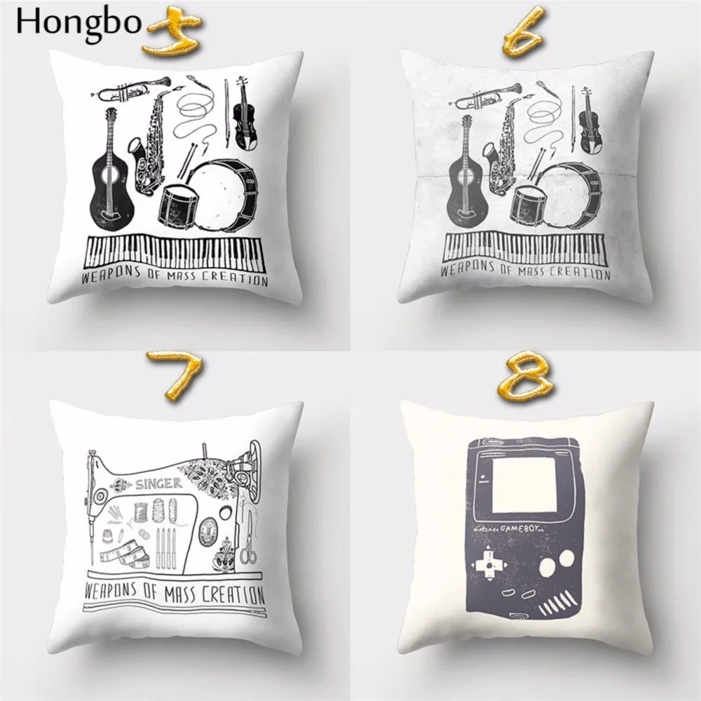 Hongbo 1 шт. винтажная камера карта мира чехол для швейной машины|cushion cover|pillowcase