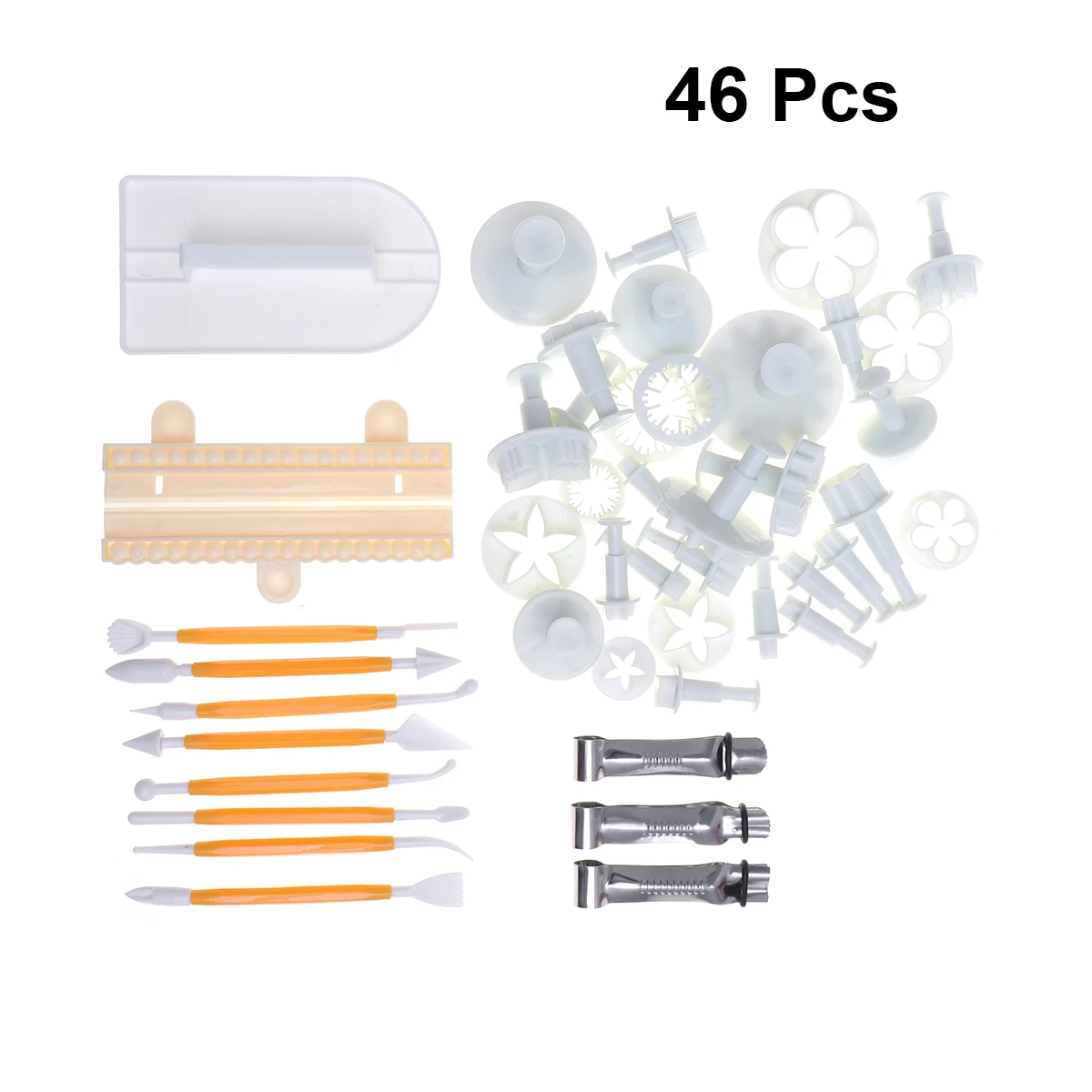 

46pcs/Et Embossed Cake Mold Beautiful Dessert Biscuits Baking Molds Practical Bakeware For Home Store Kitchen (14 Pattern)