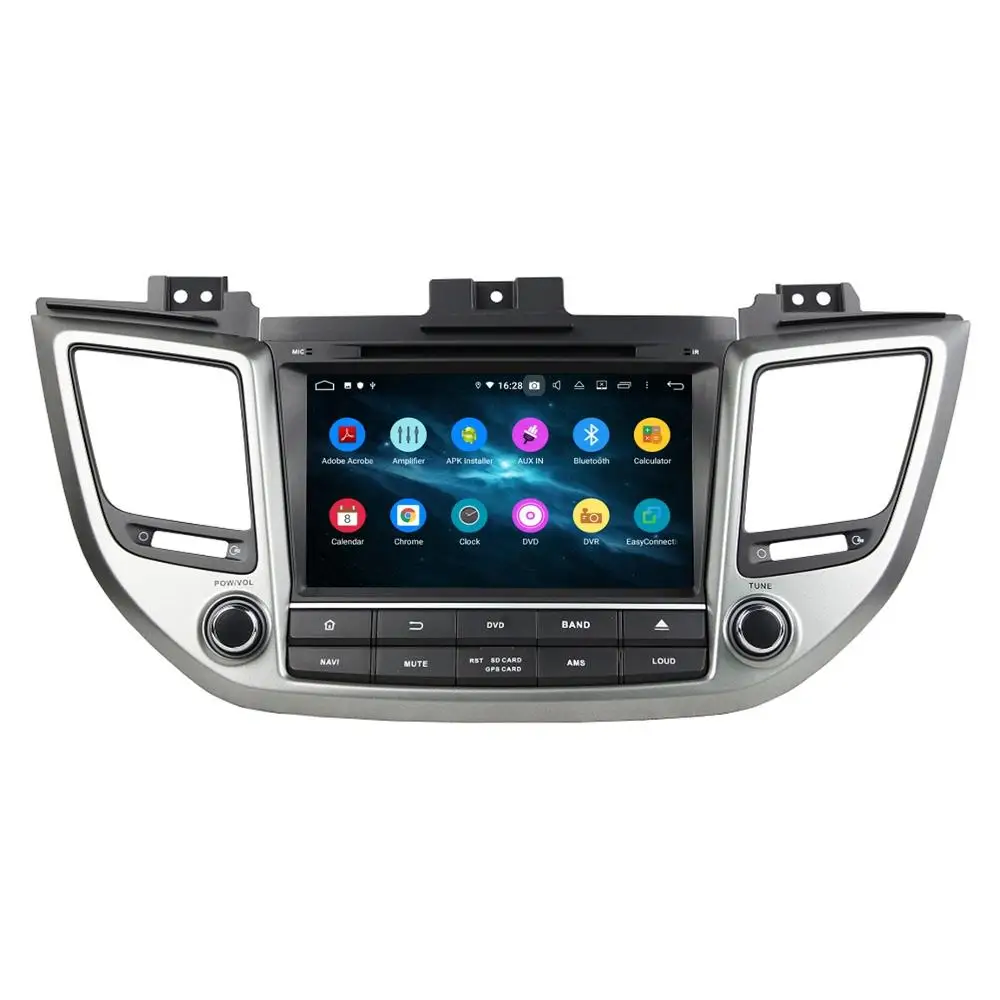 Clearance For Hyundai Tucson ix35 2015 2016 2017 Android 9.0 Octa Core 2 din 8" Car Radio DVD GPS Bluetooth WIFI USB 4GB+32GB Mirror-link 2