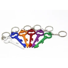 100 шт/партия Разноцветные креативный ключ открывалка для бутылок и ключ из алюминиевого сплава Подвески Свадебные открывалки для бутылок пива печать логотип Добро пожаловать