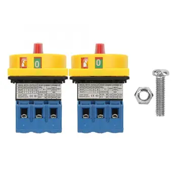 

car circuit breaker 40A/63A Load Circuit Breaker Switch 3-Pole 2-Position Rotary Cam On-Off Power Switch dc circuit breaker.