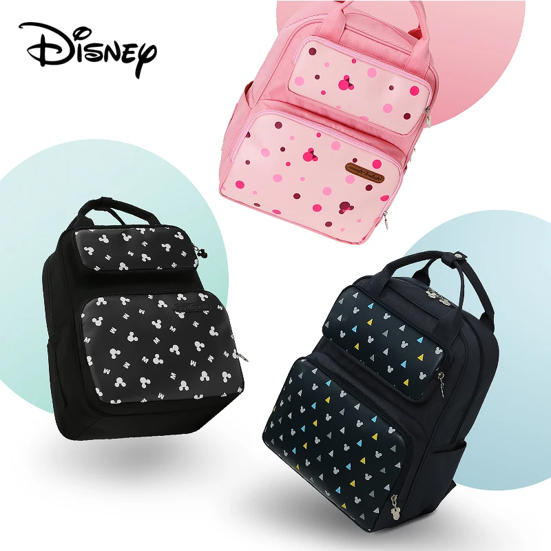 Disney 42 Style Mummy Maternity Nappy Bag Large Capacity Baby Mickey Mouse Diaper Bag Travel Backpack Nursing Bags For Baby Care