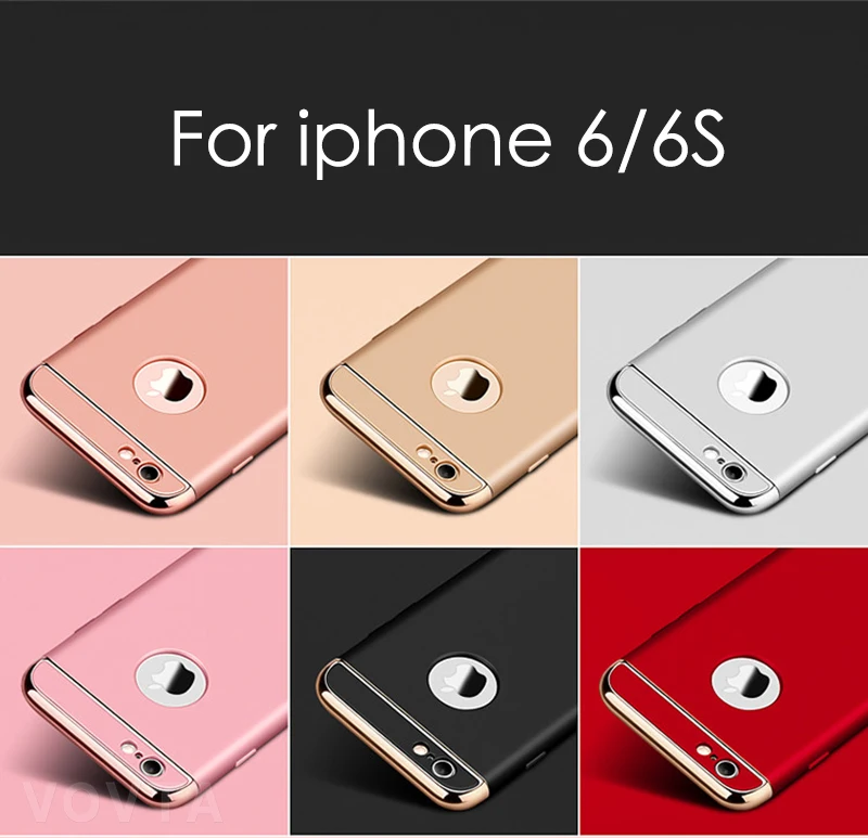 Luxury Plating Scrub Protective case For iPhone 6s 6 Cover Bumper On The for iPhone 5 5S SE Case 6s 6 plus Anti-knock Shell4