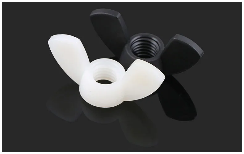 

Nylon nuts wing nuts Ingots Hand twist butterfly nut M3 M4 M5 M6 M8 nuts ROHS insulation