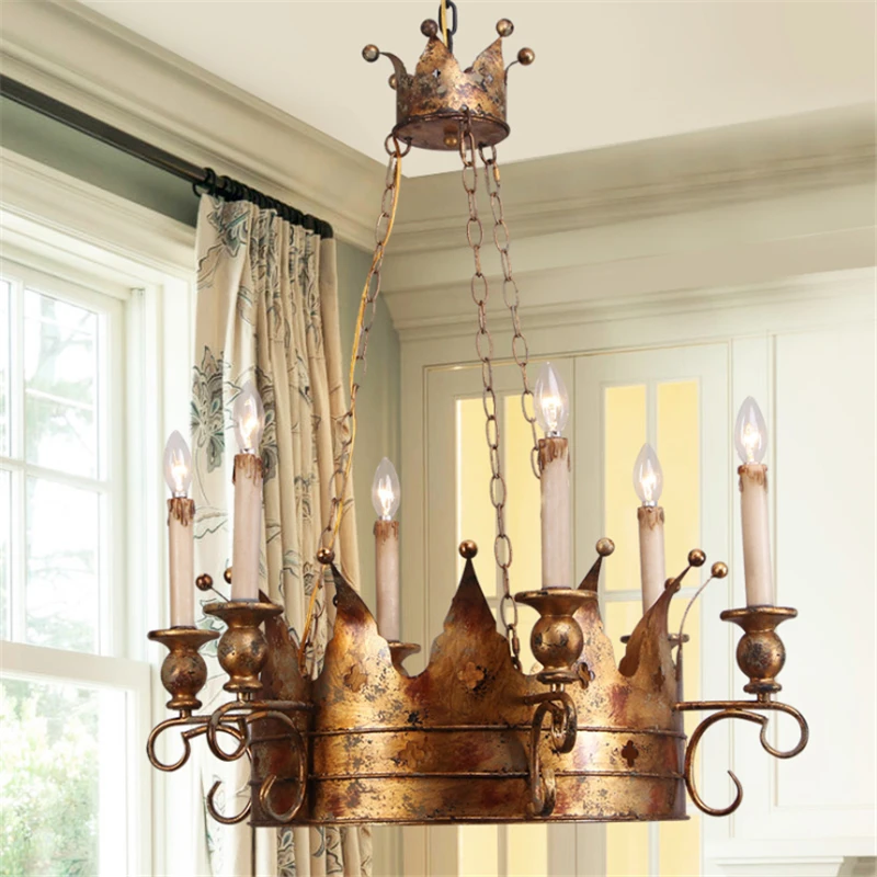 

American Rural Retro - nostalgic Industrial Iron Retro Suction Creative Restaurant Living Room Chandeliers Free Shipping