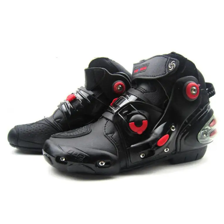 Мотоциклетные ботинки; мотоциклетная обувь; Водонепроницаемая мотоциклетная обувь для мотокросса; обувь для езды на мотоцикле; Botas Moto - Цвет: Черный