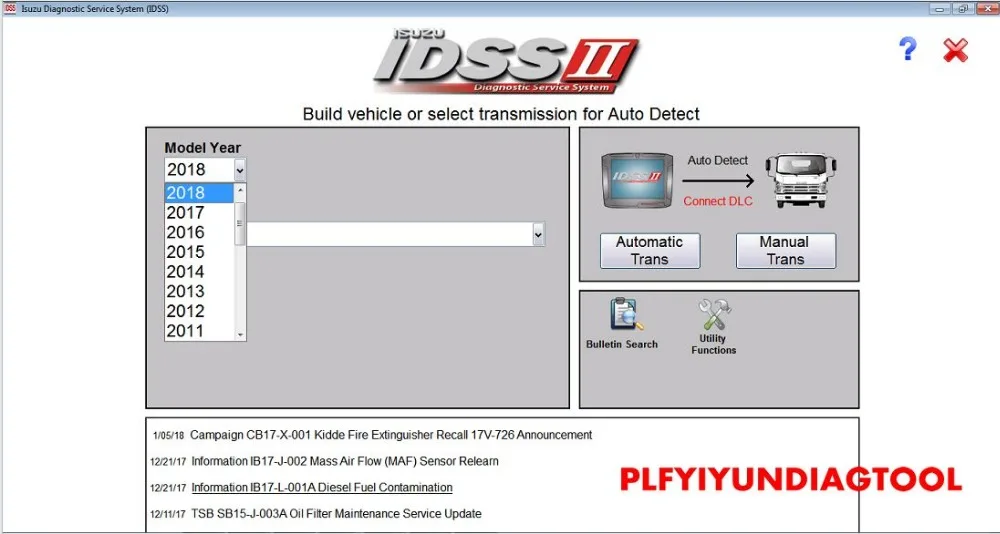 

For Isuzu IDSS II 2018 - Isuzu Diagnostic Service System+license for many PCs